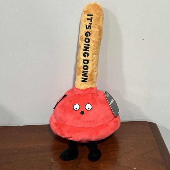 Punchkins Plunger “It’s Going Down” Plush Stuffed Toy Rare HTF 11” - Picture 1 of 8